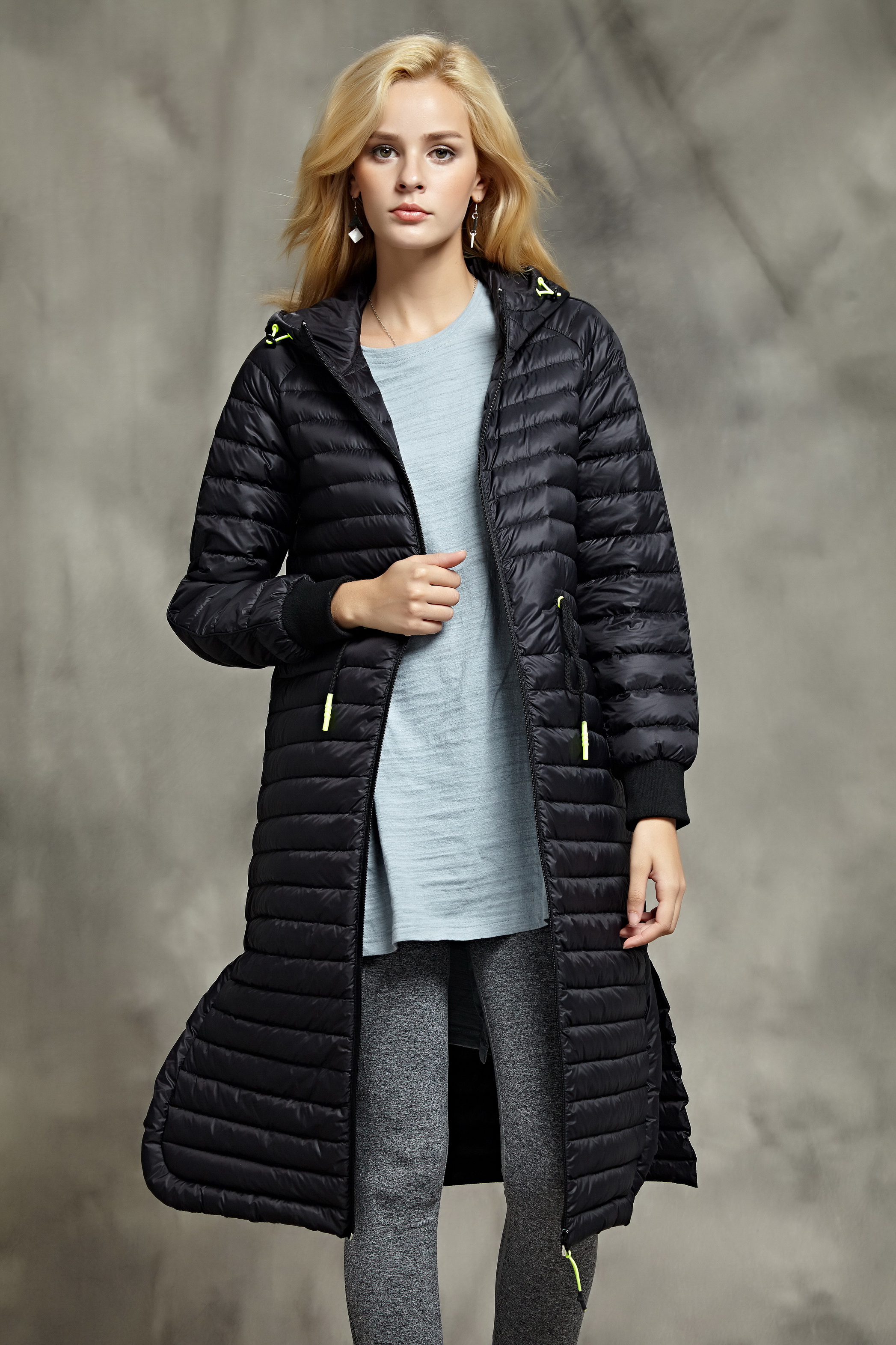 Long White Goose Down Slim Women‘s Down Jacket from China manufacturer ...