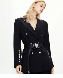 Double Breasted Blazer Suit Coat