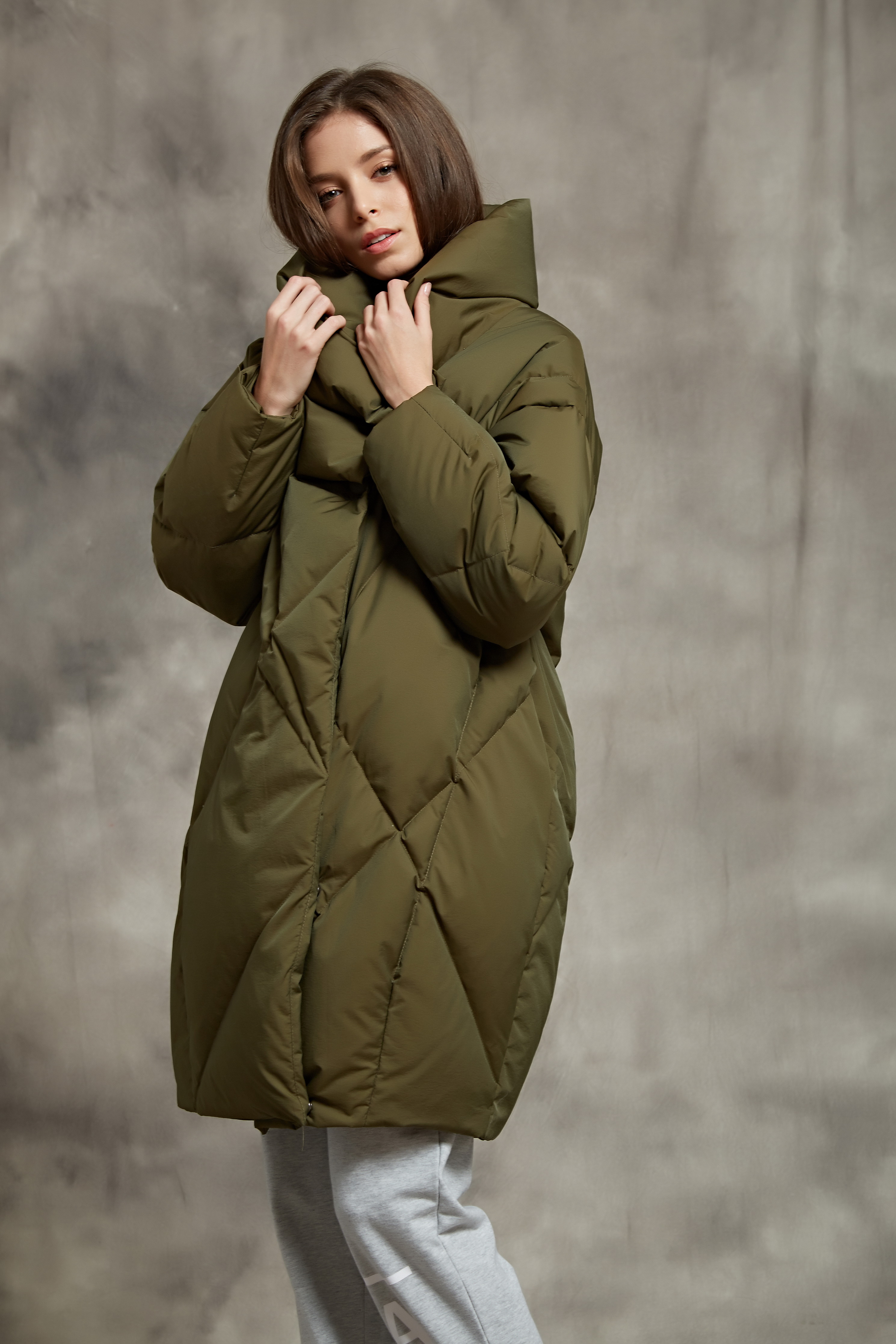 Women's Goose Down Puffer Long Thickened Down Jacket
