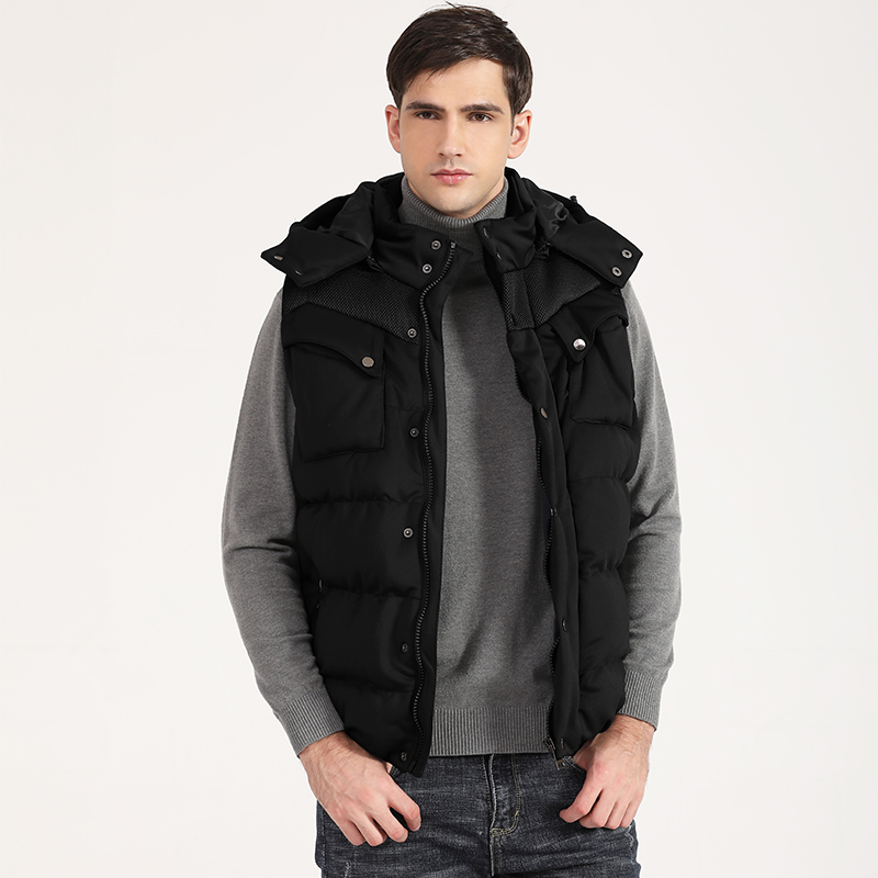 Men's New Style Solid Color Padded Vest