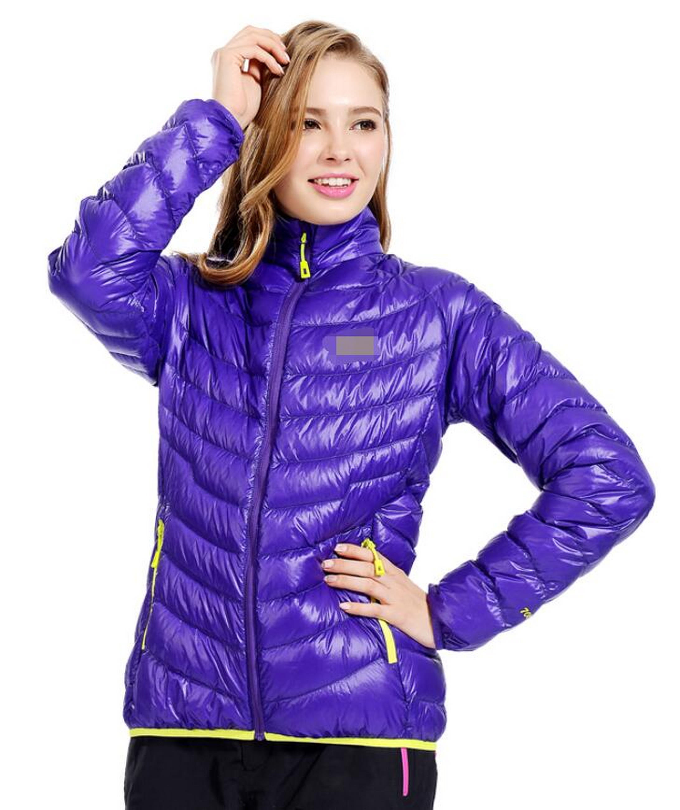 short women's down jacket