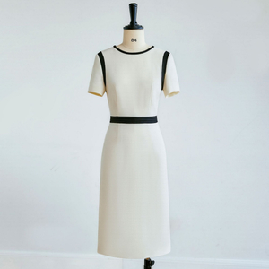 French Short-sleeved Small Fragrant Wind Dress